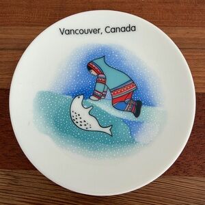 Vintage Souvenir Plate Vancouver Canada Skemo